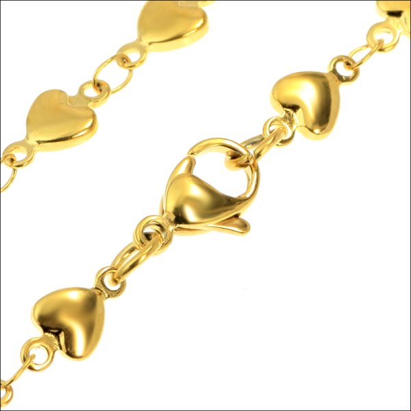 画像5: スイートディアハートピンクゴールド 5ミリ ネックレスチェーン ステンレス316Lギフト用 / ジーラブ