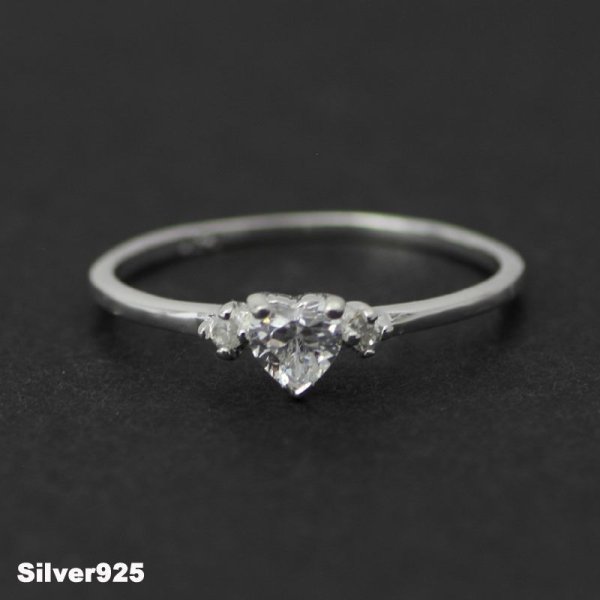 画像1: SILVER925　シルバー925×CZダイヤ デザインリング/1157tr2307