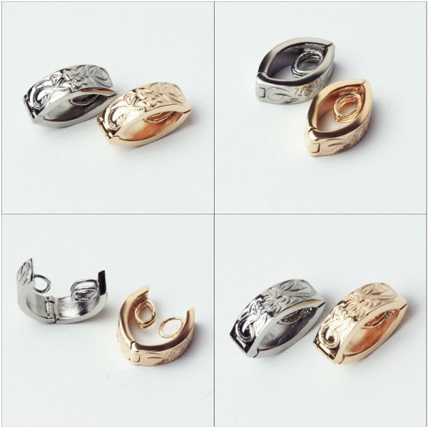 画像3: リングホルダー ハワイアン ペンダント ピンクゴールド 指輪をネックレスに通す クリッカー ステンレス 便利 パーツ アクセサリー aab_gpss843 / ジーラブ