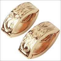 ハワイアン リングホルダー ペンダント ピンクゴールド 指輪 を ネックレス に 通す クリッカー ステンレス 便利 パーツ アクセサリー aab_gpss843