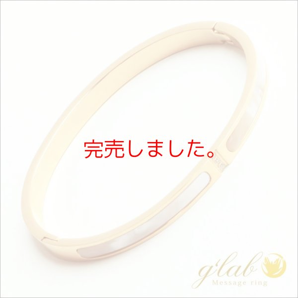 画像3: ステンレス バングル ピンクゴールド / 6ミリ幅 ハワイアン ホワイト シェル バングル 普段使いしやすい アクセサリー お祝い ギフト用 / ジーラブ