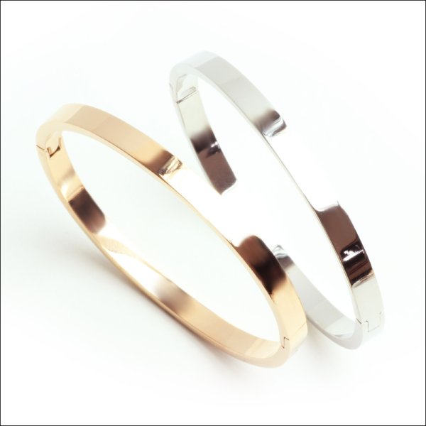 画像7: ステンレス バングル / 6ミリ幅 ハワイアン ホワイト シェル バングル ピンクゴールド 誕生日プレゼント 記念日 高品質 お祝い ギフトにも人気 / ジーラブ