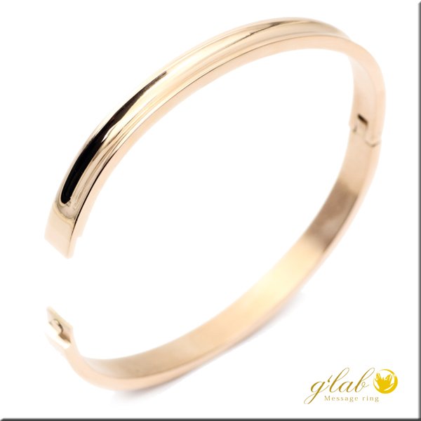 画像8: ウェーブバングル ピンクゴールドステンレス 誕生日プレゼント 記念日 高品質 お祝い ギフト用 / ジーラブ