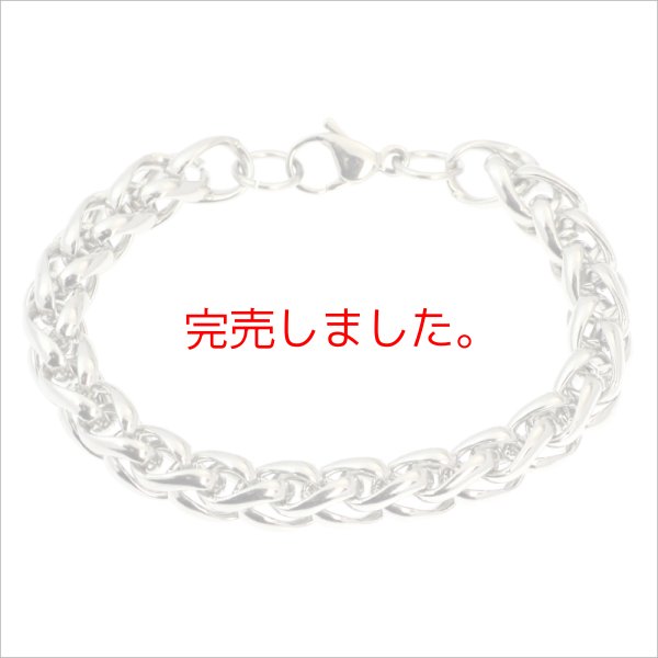 画像1: 8ミリ ブレードチェーン ステンレス ブレスレット 誕生日プレゼント 記念日 高品質 お祝い 抜群の重圧感ギフト用 / ジーラブ
