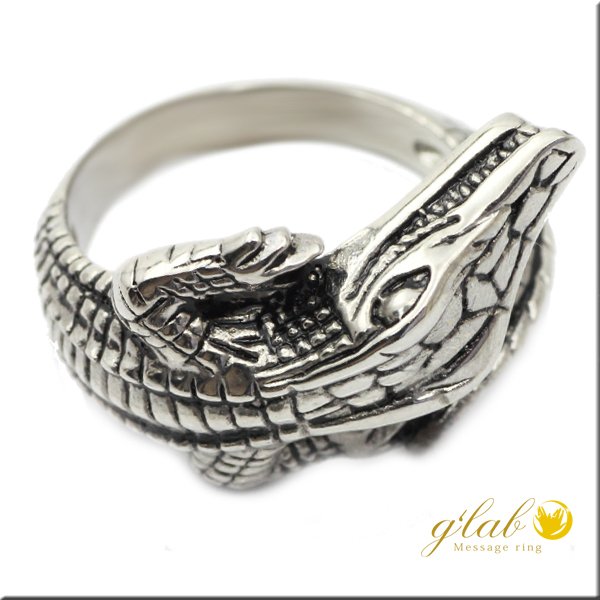 画像6: ステンレス 指輪 クロコダイル 鰐 ワニ   ハード リング / 316L / サージカル  金属アレルギー対応 アクセサリー 錆びないリング 誕生日プレゼント 記念日 高品質 お祝い ギフト用にも人気 / ジーラブ
