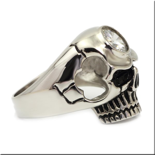 画像5: ステンレス 指輪 ドクロスカル髑髏キュービックジルコニア 金属アレルギー対応 アクセサリー / メンズハード / 316Ｌ /   金属アレルギー対応 アクセサリー 錆びないリング ギフト用にも人気 / ジーラブ