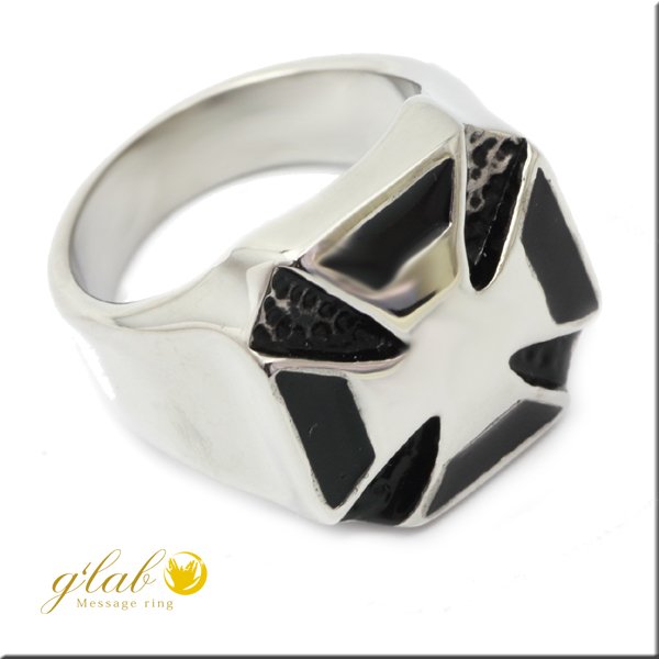 画像4: ステンレス 指輪 アイアン クロス / 勲章 の 紋章 リング / 316L /   金属アレルギー対応 アクセサリー 錆びない ボリュームリングギフト用にも人気 / ジーラブ