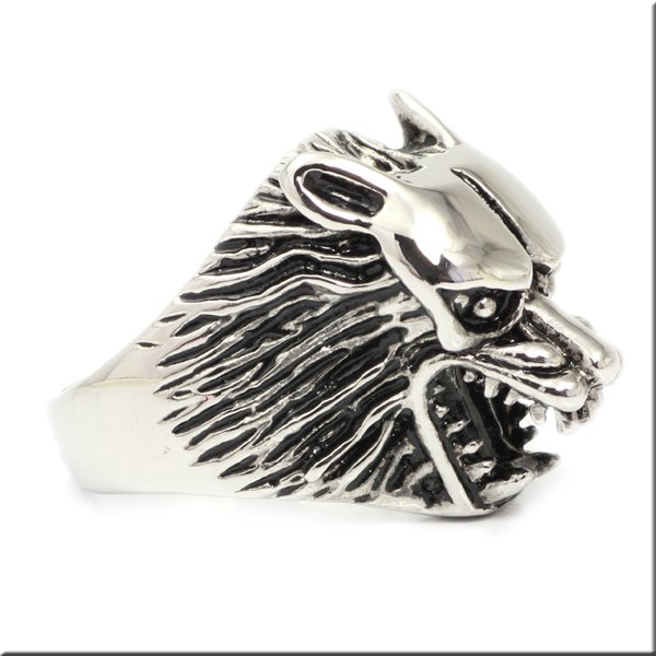 画像3: ステンレス 指輪 ウルフ 狼  金属アレルギー対応 アクセサリー メンズ ハード サージカル リング / 316L / サージカル   錆びないリング 誕生日プレゼント 記念日 高品質 お祝い ギフト用にも人気 / ジーラブ