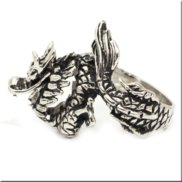 画像3: ステンレス 指輪 ドラゴン龍の 金属アレルギー対応 アクセサリー ハード サージカルリング / 316L / サージカル  錆びないリング ギフト用にも人気 / ジーラブ