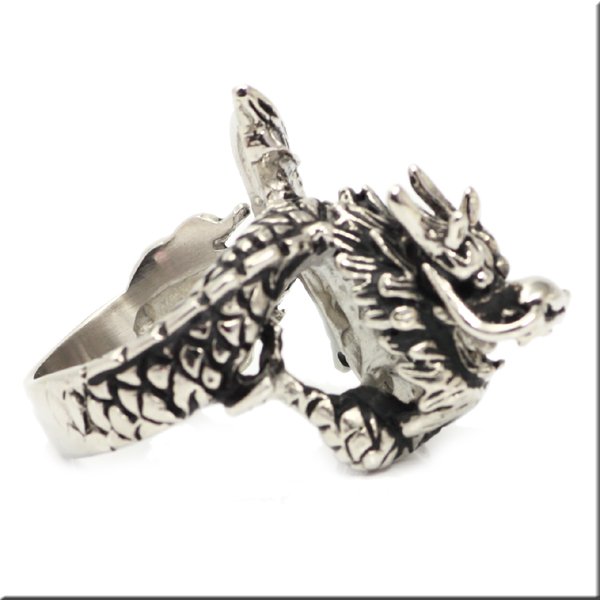 画像5: ステンレス 指輪 ドラゴン龍の 金属アレルギー対応 アクセサリー ハード サージカルリング / 316L / サージカル  錆びないリング ギフト用にも人気 / ジーラブ