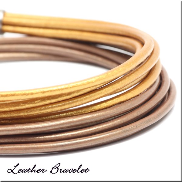 画像11: 11色3サイズから選べる本革レザーブレスレット + 脱着式 アンクレット アジャスター 2WAY 男女兼用 ギフト用 / ジーラブ