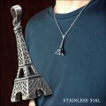 エッフェル塔 ペンダントトップ ステンレス ネックレス ヘッドギフト用 / ジーラブ