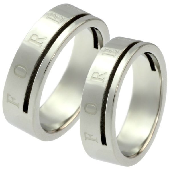 画像3: ステンレス 指輪 フォーエバー（Forever） サージカルペアリング 2本 価格 20代 30代 40代 50代 記念日のプレゼントにも人気  / ジーラブ