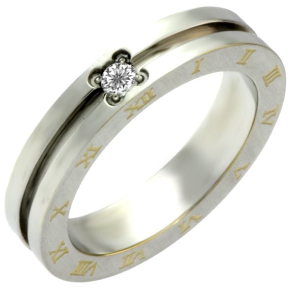 画像2: ローマネック Roma Neckステンレス 指輪 刻印 名入れ 錆びないリング   プレゼントにもおすすめ