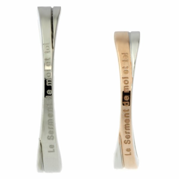 画像3: ステンレス 指輪 ユニオンリング シルバーsilverS316L  金属アレルギー対応 アクセサリー 刻印 名入れ 錆びないリング 記念日のプレゼントにも人気  / ジーラブ