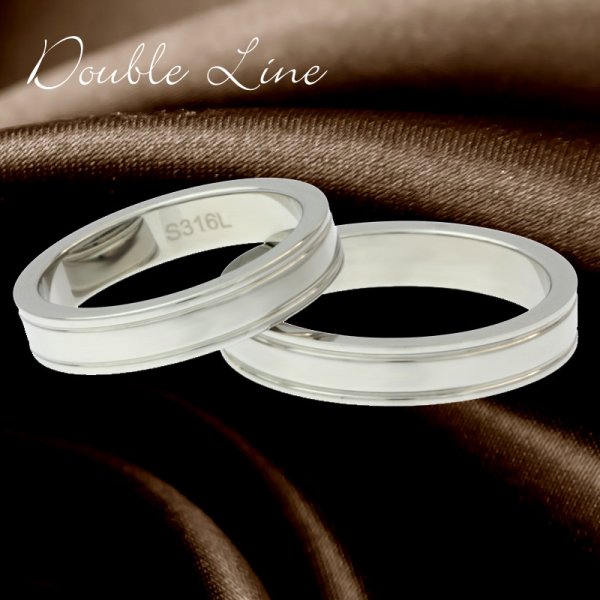 画像4: ステンレス 指輪 シークレット誕生石スタイリッシュダブルライン /   金属アレルギー対応 アクセサリー 刻印 名入れ （錆びないリング）20代 30代 40代 50代 ギフト用にも人気 / ジーラブ