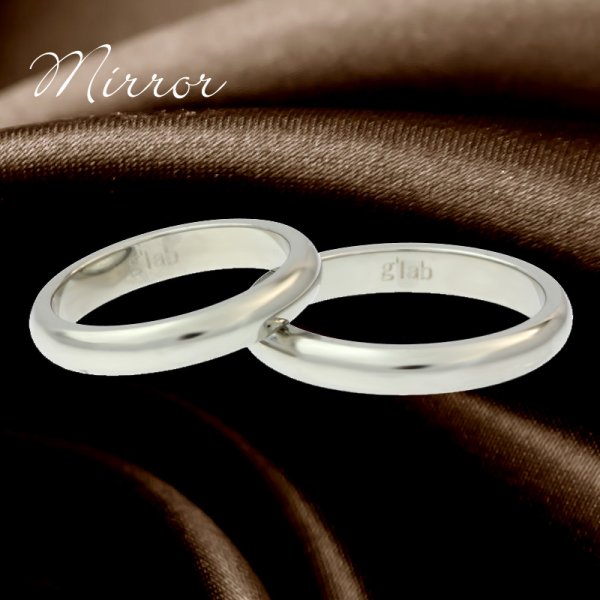 画像3: ステンレス 指輪 シークレット誕生石3ミリ幅オーバル ミラーリング（３mmMirror Ｒｉｎｇ） /   金属アレルギー対応 アクセサリー 刻印 名入れ 錆びないリング ギフト用にも人気 / ジーラブ