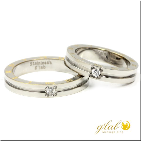 画像4: ステンレス 指輪 ローマネック Roma Neck  金属アレルギー対応 アクセサリー 刻印 名入れ 錆びない 変色しないリング 記念日のプレゼントにも人気  / ジーラブ