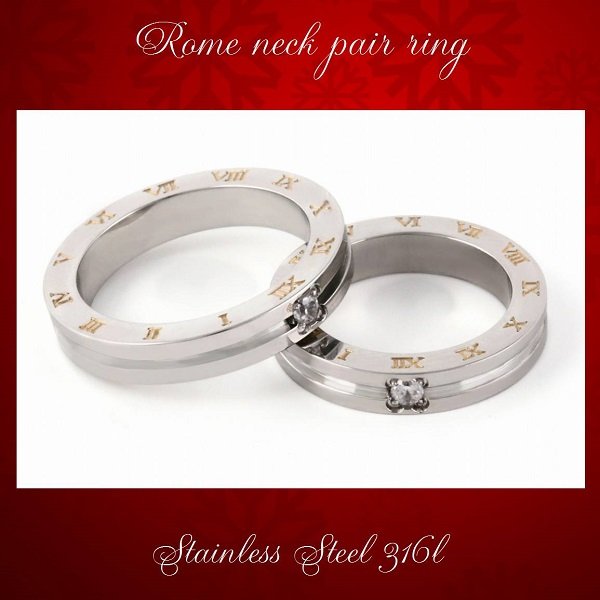 画像5: ステンレス 指輪 ローマネック Roma Neck  金属アレルギー対応 アクセサリー 刻印 名入れ 錆びない 変色しないリング 記念日のプレゼントにも人気  / ジーラブ