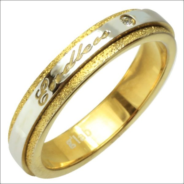 画像2: 誕生石 ツートンエンドレス(ENDLESS/無限)誕生石 ジュエリー リング 指輪 刻印 錆びないリング   プレゼントにもおすすめ