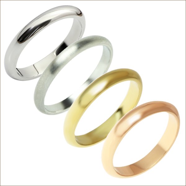 画像2: ミラー ペアリング マリッジリング 指輪 刻印 名入れステンレス リング 結婚指輪 3mm アレルギーフリー