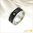 画像1: ブラックサンマーク BLACK SUNMARKサージカルステンレス 指輪 刻印 名入れ 錆びないリング (1)
