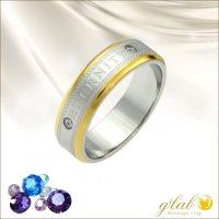ダブル誕生石　エタニティー（ETERNITY）誕生石 ジュエリー リング 指輪 刻印 錆びないリング   プレゼントにもおすすめ