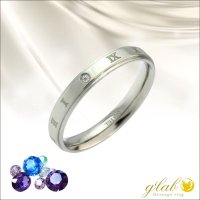 誕生石 プレミアムローマ シルバー ジュエリー リング 指輪 刻印 名入れ錆びないリング