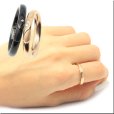 画像4: シークレットハート　ブラックコーティング　天然ダイヤモンド0.015ct　316Lステンレス 指輪 錆びないリング メッセージ刻印