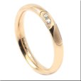 画像2: シークレットハート　ピンクコーティング　天然ダイヤモンド0.015ct　316Lステンレス 指輪 錆びないリング メッセージ刻印 (2)