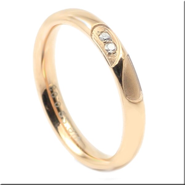 画像2: シークレットハート　ピンクコーティング　天然ダイヤモンド0.015ct　316Lステンレス 指輪 錆びないリング メッセージ刻印