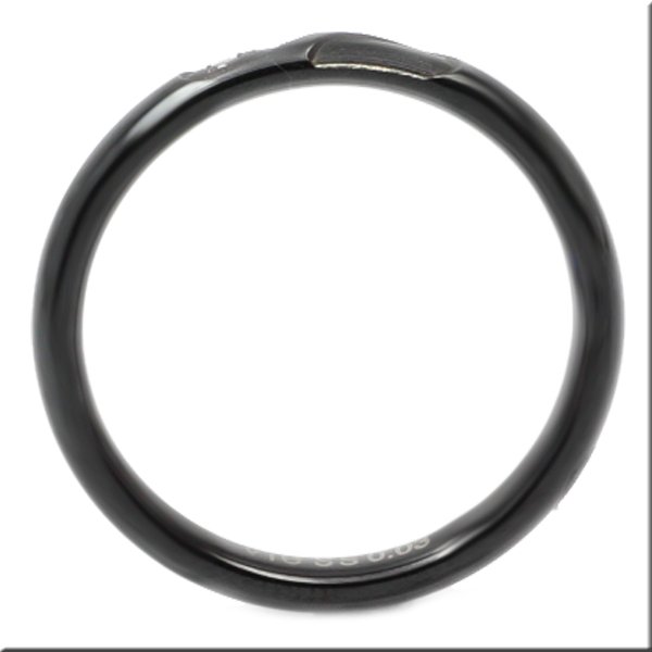 画像5: ステンレス 指輪 シークレットハートペアリング ピンク＆ブラック 天然ダイヤモンド0.015ct マリッジリング 結婚 金属アレルギー対応 アクセサリー ネックレストップ ギフト用にも人気 / ジーラブ