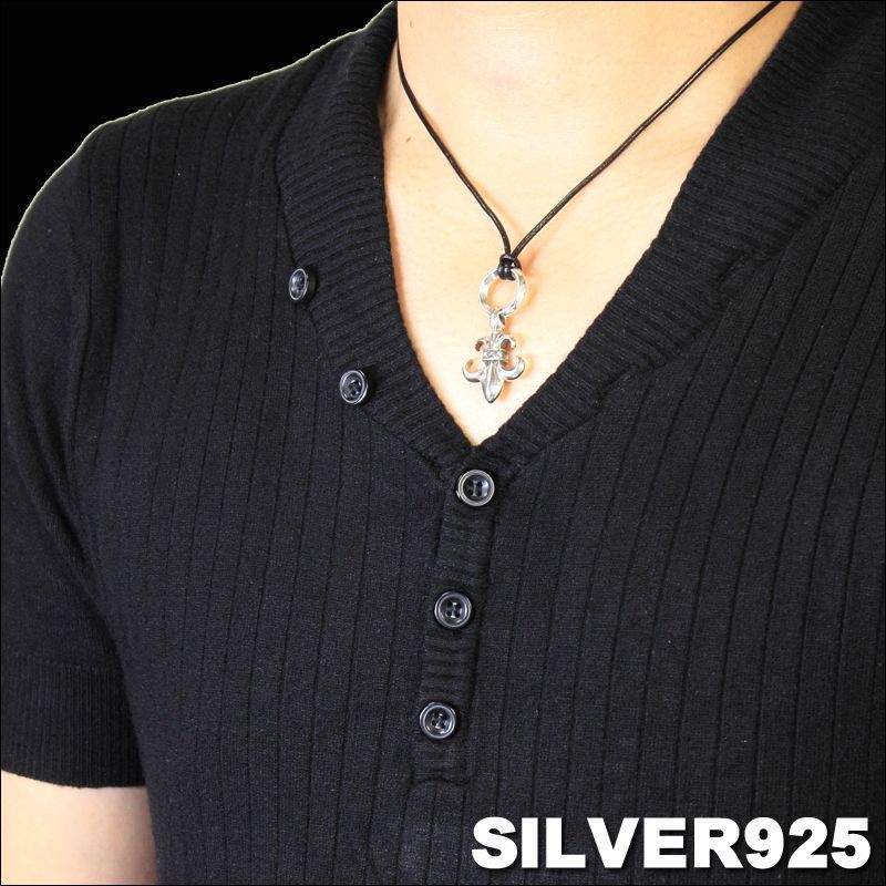 シルバー925 SILVER925 ペンダントトップ クレスト オブ リリー 百合の紋章