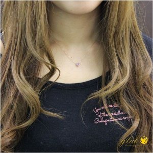 画像5: K10 ピンクアメジストハートピンクゴールドネックレスVie ギフト用 / ジーラブ (5)