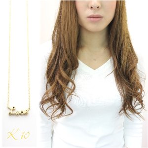 画像2: K10 Loveダイヤモンドゴールドネックレスネックレストップ ギフト用 / ジーラブ (2)