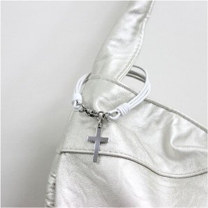 画像5: カラーが選べる高級本革レザーチョーカーブレスレット 誕生日プレゼント 記念日 高品質 お祝い バックチャーム クロス ギフト用 / ジーラブ (5)