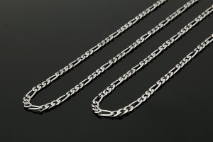 画像3: 4ミリ フィガロチェーン ステンレス 316L 誕生日クリスマスプレゼント 記念日 高品質 お祝い クリスマスプレゼント用 / ジーラブ (3)