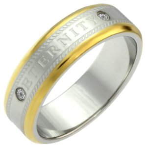 画像4: ステンレス 指輪 エタニティー（ETERNITY） ペアリング 2本 価格 記念日のクリスマスプレゼントにも人気  / ジーラブ (4)