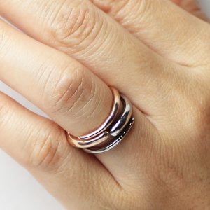 画像14: ステンレス 指輪 メテオール 願いが叶う 幸せの サージカル ペア リング  金属アレルギー対応 アクセサリー 2本 セット ペアリング 2本 価格 記念日のプレゼントにも人気  / ジーラブ (14)