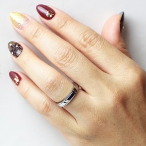 画像6: ステンレス 指輪 スタイリッシュ ダブルライン サージカル ペアリング  金属アレルギー対応 アクセサリー 2本 セット ペアリング 2本 価格 ギフト用にも人気 / ジーラブ (6)