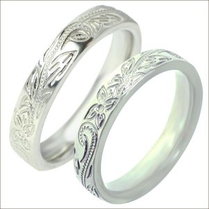 画像4: ステンレス 指輪 ハワイアンジュエリーピンキーシルバーリング  金属アレルギー対応 アクセサリー 刻印無料 スクロール カレイキニ 錆びないリング 誕生日プレゼント 記念日 高品質 お祝い ギフト用にも人気 / ジーラブ (4)