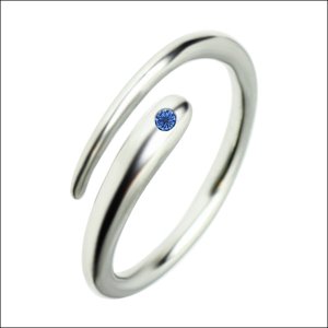 画像4: ステンレス 指輪 誕生石 幸せの 流れ星 メテオール シルバー リング サージカル シングル リング 錆びない 変色しないリング 記念日のプレゼントにも人気  / ジーラブ (4)