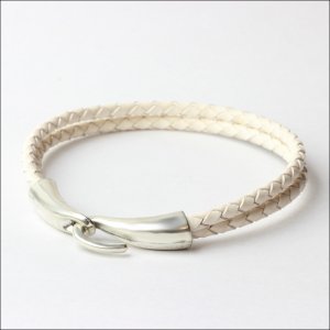 画像3: 本革 フック レザー ブレスレット 誕生日クリスマスプレゼント 記念日 高品質 お祝い ブラック ブラウン ホワイトギフト用 / ジーラブ (3)