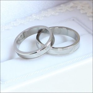 画像5: ステンレス 指輪 スタイリッシュ ダブルライン リング   金属アレルギー対応 アクセサリー メッセージ刻印 錆びないリング クリスマスプレゼント用 / ジーラブ (5)