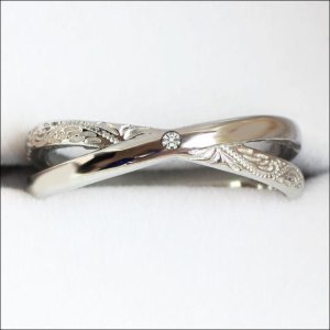 画像4: ステンレス 指輪 アレルギー対応 オリジナル刻印 結婚 金属アレルギー対応 アクセサリー 【 ハワイ語で 愛しい ミリミリ 】 サージカルペアハワイアンジュエリー【ダイヤモンド品質保証付】ギフト用にも人気 / ジーラブ (4)