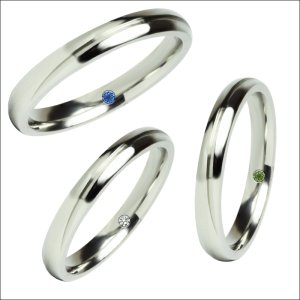 画像3: ステンレス 指輪 シークレット誕生石 ゼフィール そよ風のリング   金属アレルギー対応 アクセサリー 刻印 名入れ （錆びないリング）ギフト用にも人気 / ジーラブ (3)