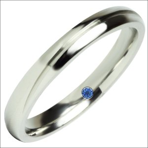 画像2: ステンレス 指輪 シークレット誕生石 ゼフィール そよ風のリング   金属アレルギー対応 アクセサリー 刻印 名入れ （錆びないリング）ギフト用にも人気 / ジーラブ (2)