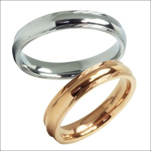 画像4: ステンレス 指輪 4ｍｍ幅 サイドにスラッシュ デザイン エール  ペアリング 2本 価格 20代 30代 40代 50代 記念日のクリスマスプレゼントにも人気  / ジーラブ (4)