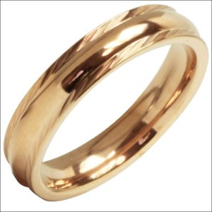 画像2: ステンレス 指輪 エール 翼 羽根 ピンクゴールド リング  金属アレルギー対応 アクセサリー 錆びない リング 記念日のクリスマスプレゼントにも人気  / ジーラブ (2)