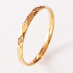 画像1: リヤン Lien フランス語で 絆ピンクゴールドサージカルステンレス リング 指輪 錆びないリング   プレゼントにもおすすめ (1)
